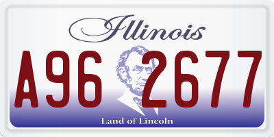 IL license plate A962677