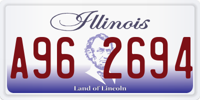IL license plate A962694