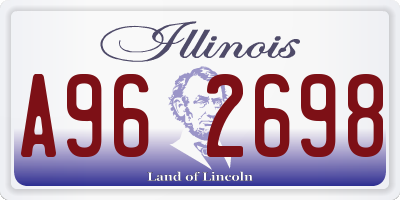 IL license plate A962698