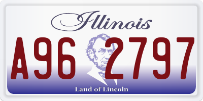 IL license plate A962797