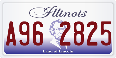 IL license plate A962825