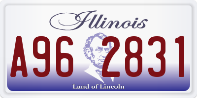 IL license plate A962831
