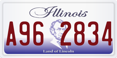IL license plate A962834
