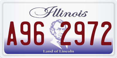 IL license plate A962972