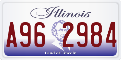 IL license plate A962984