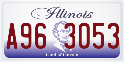 IL license plate A963053