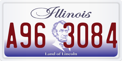 IL license plate A963084