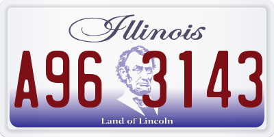 IL license plate A963143
