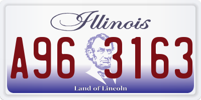 IL license plate A963163