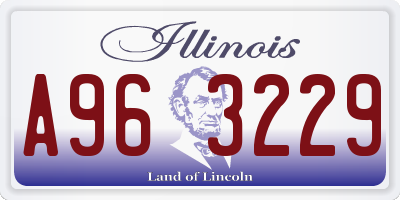 IL license plate A963229