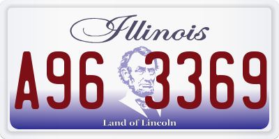 IL license plate A963369