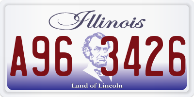 IL license plate A963426