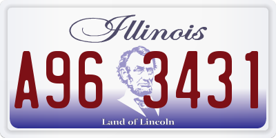 IL license plate A963431