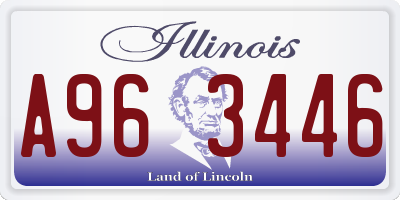 IL license plate A963446