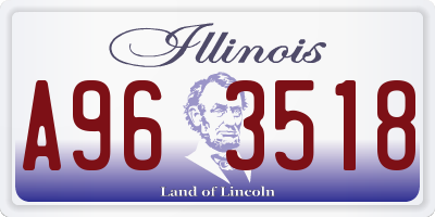 IL license plate A963518