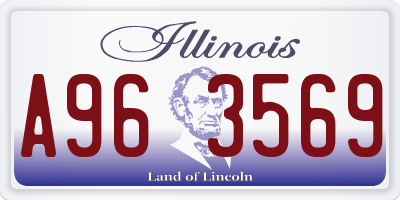 IL license plate A963569