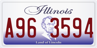 IL license plate A963594