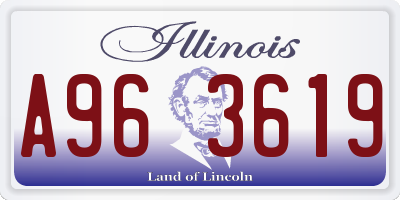 IL license plate A963619