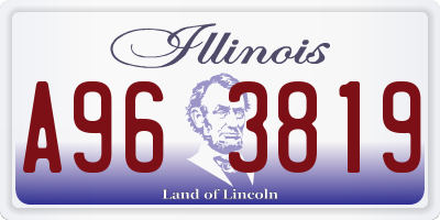IL license plate A963819
