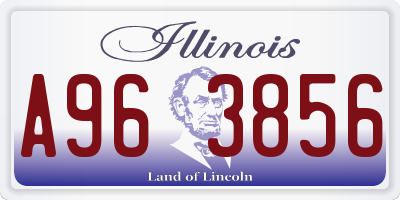 IL license plate A963856