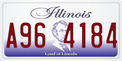IL license plate A964184