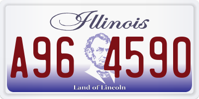 IL license plate A964590