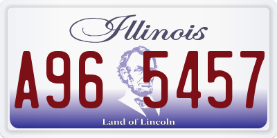 IL license plate A965457