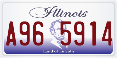 IL license plate A965914