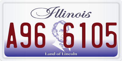 IL license plate A966105