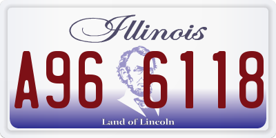 IL license plate A966118