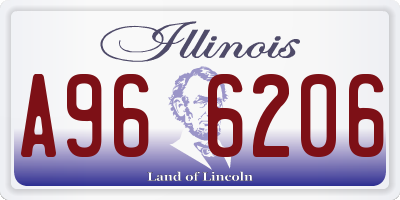 IL license plate A966206