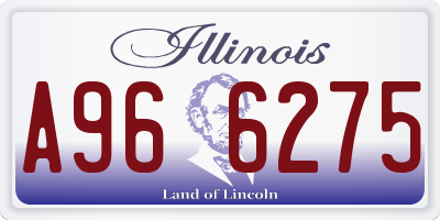 IL license plate A966275