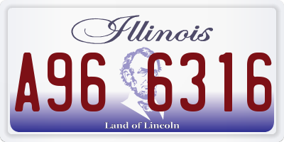 IL license plate A966316