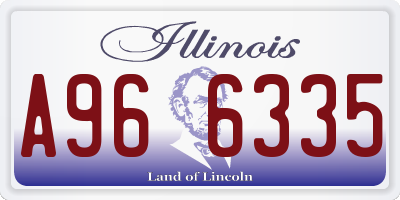 IL license plate A966335