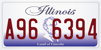 IL license plate A966394