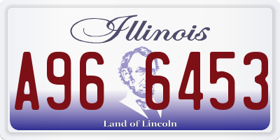 IL license plate A966453