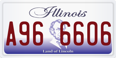 IL license plate A966606