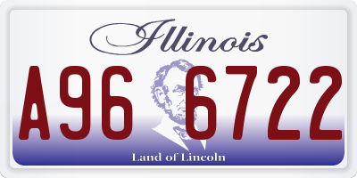 IL license plate A966722