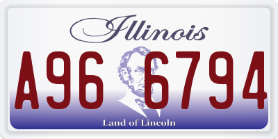 IL license plate A966794