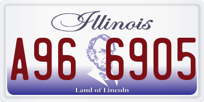 IL license plate A966905