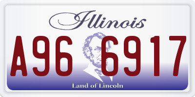 IL license plate A966917