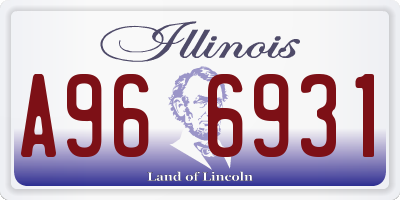 IL license plate A966931