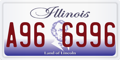 IL license plate A966996