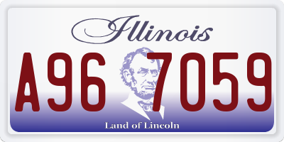 IL license plate A967059