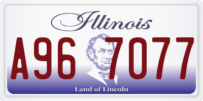 IL license plate A967077