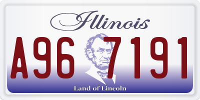 IL license plate A967191