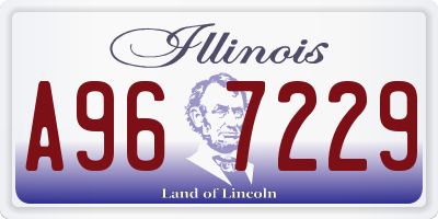 IL license plate A967229