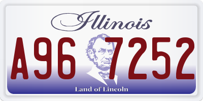 IL license plate A967252