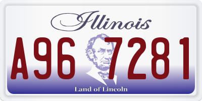 IL license plate A967281