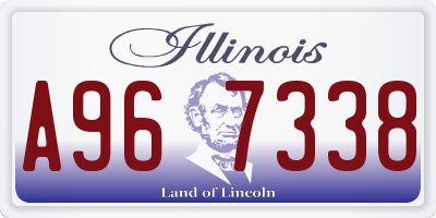 IL license plate A967338
